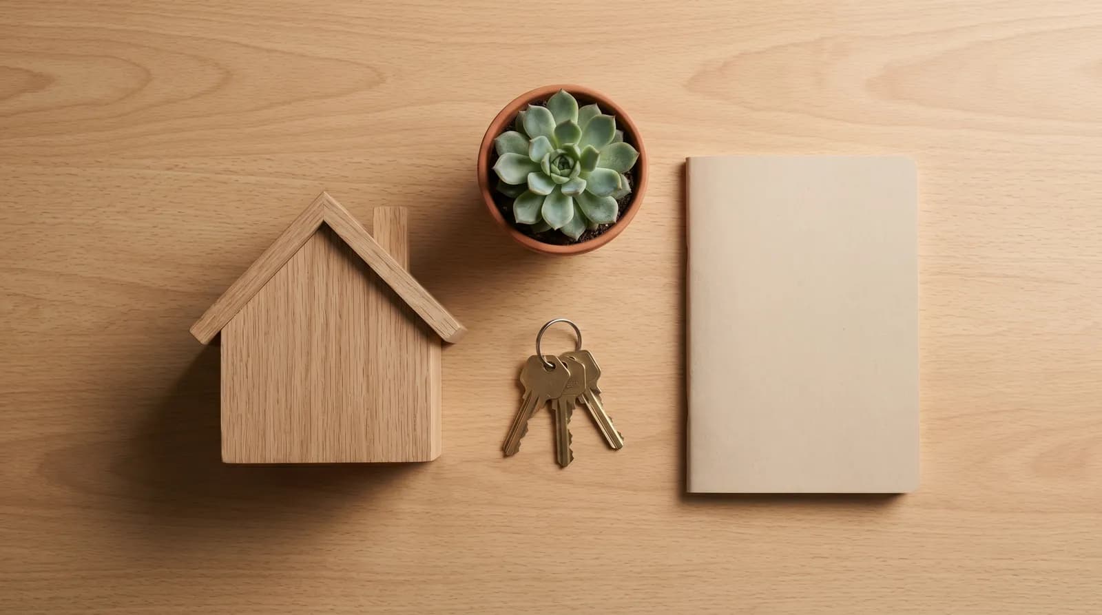 A model house, keys and notebook representing property investment in Golden Grove
